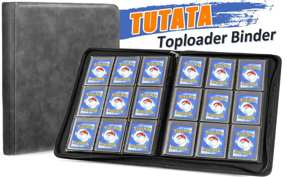 TopLoader Album Binder, Trading Card Binder Storage for 200