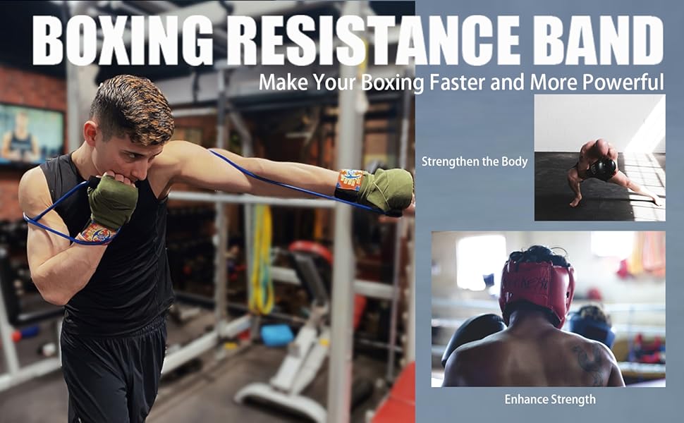Bandas de resistencia de boxeo para entrenamiento de fuerza explosiva y velocidad