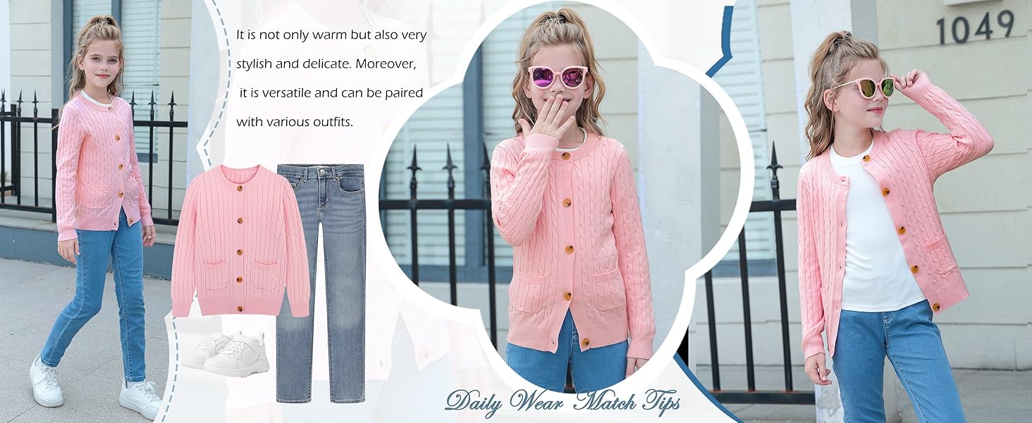 girls sweater cardigan