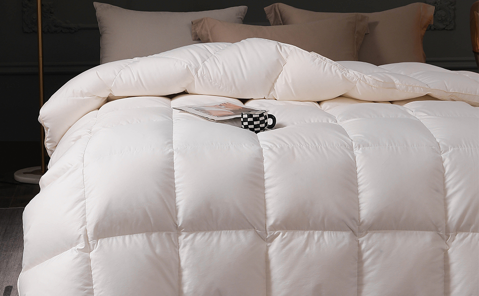 Luxury White Duvet Filler Feathers Down Comforter Duvet