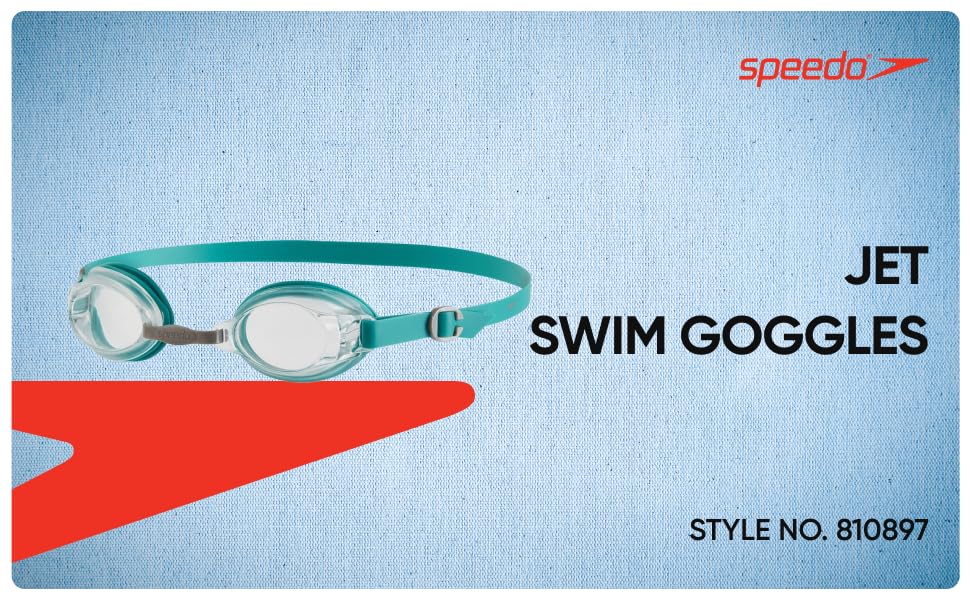 Speedo Unisex Adult Jet Tint-Lens Swim Goggles 