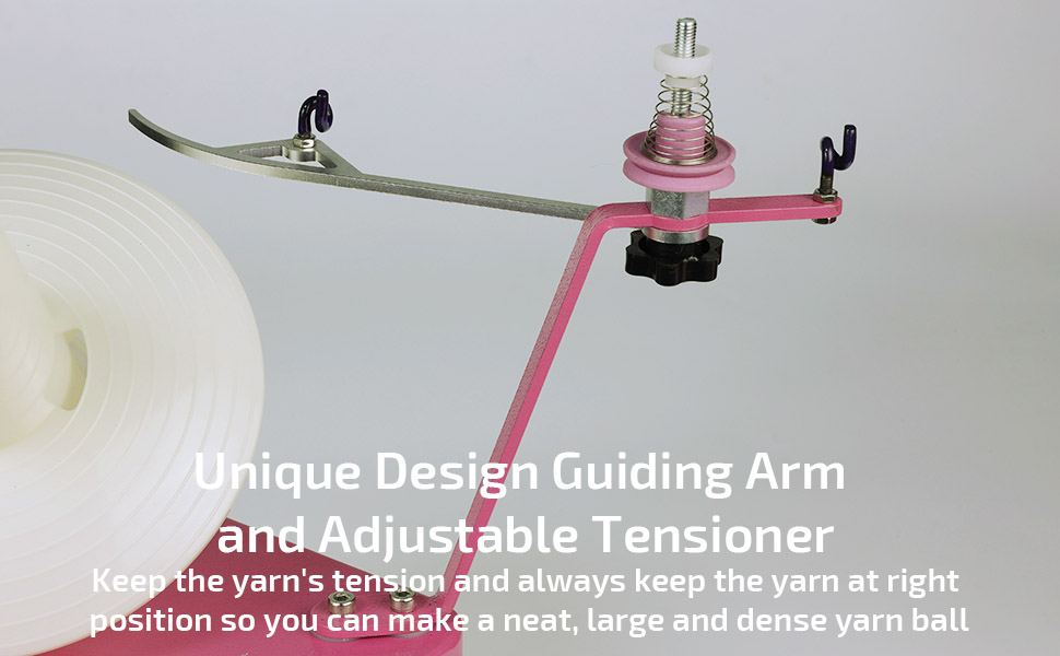 electric yarn winder guiding arm