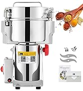 CGOLDENWALL 1000g Commercial Spice Grinder Electric Grain Grinder Mill Grinding Machine for Dry G...