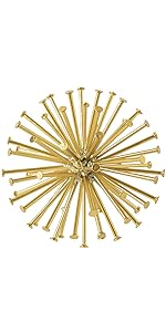 metal geometric spiked sculpture