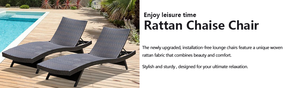 rattan chaise chair