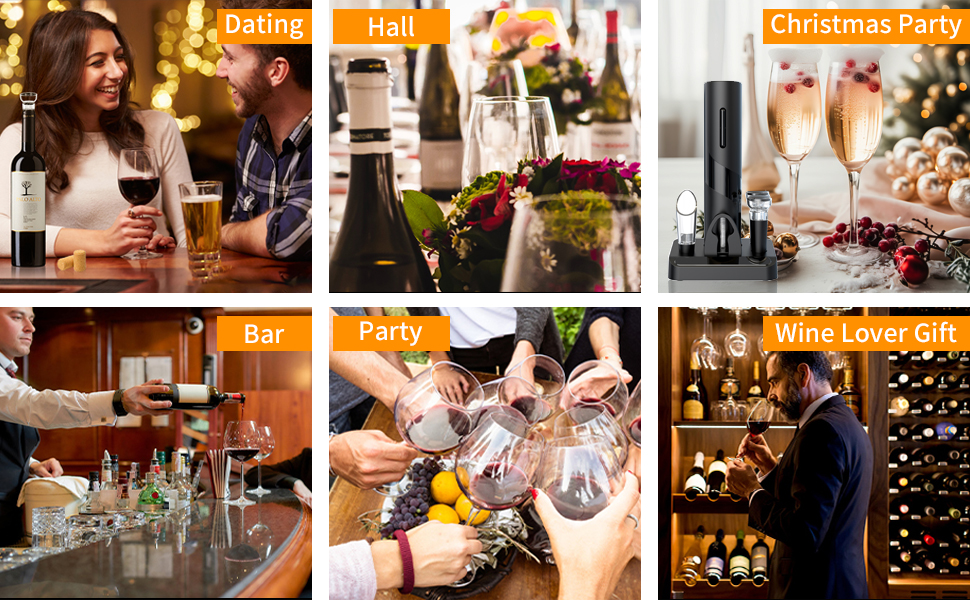 Electric Wine Opener Set with Stand