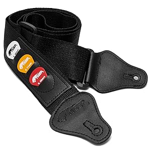 Sangle de guitare, accéssoires de guitare, accéssoires de guitare électriques