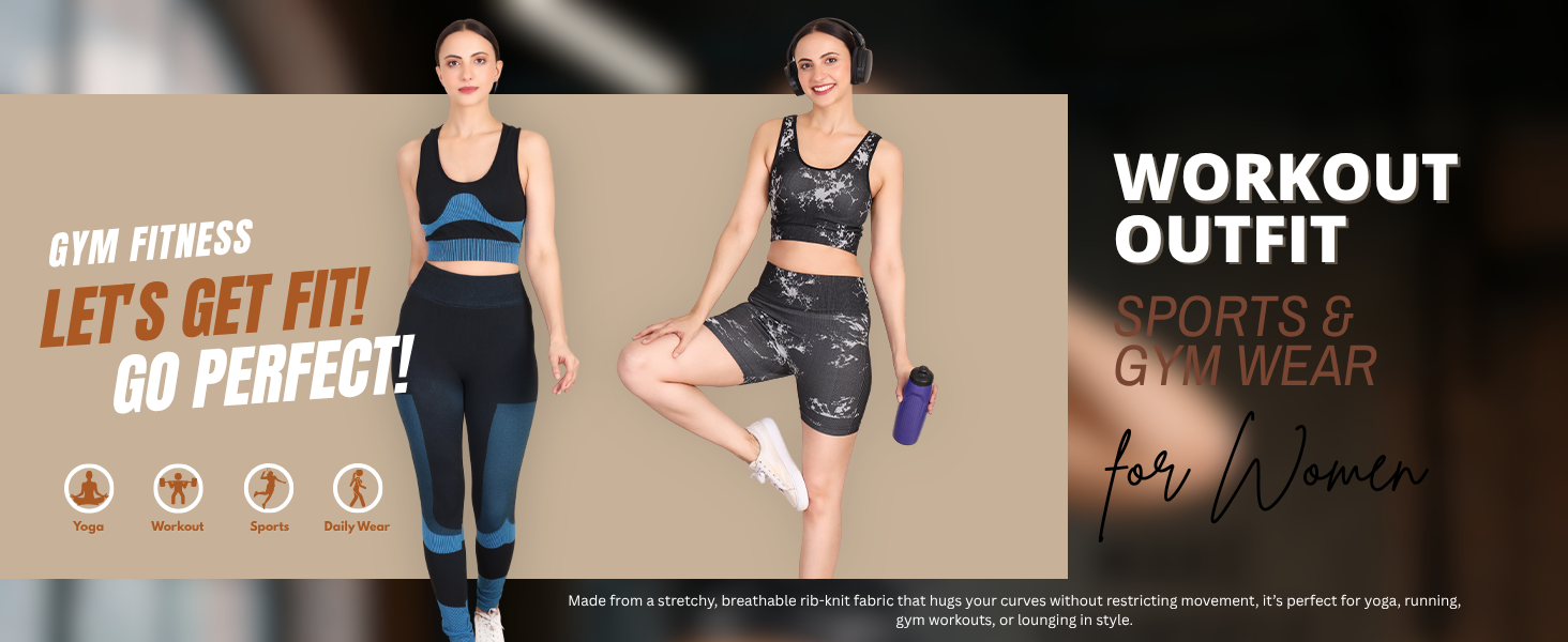 gym set, Tracksuit, sports wear set, workout outfit