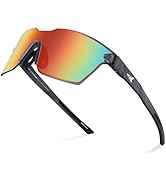 KastKing Tarkio Polarized Fishing Sunglasses, Large Single PC Lenses, Rimless Wrap Design, UV400 ...