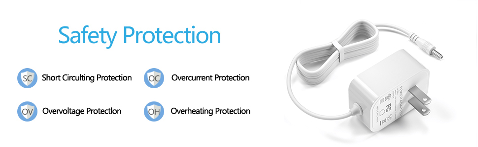 The power cord has safety protection