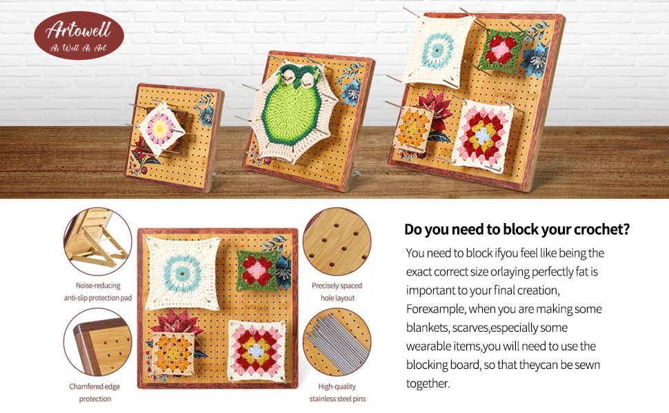 crochet blocking board