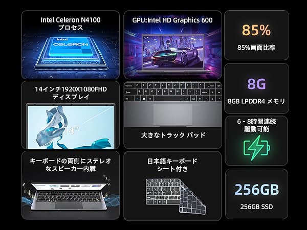 Amazon.co.jp: ノートパソコン Bmax S14Plus 14インチノートPC