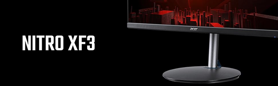 acer Nitro XF3 XF243Y 23.8インチ ゲーミングモニター 日本エイサー、最大180Hz表示対応の23.8型ゲーミングモニター