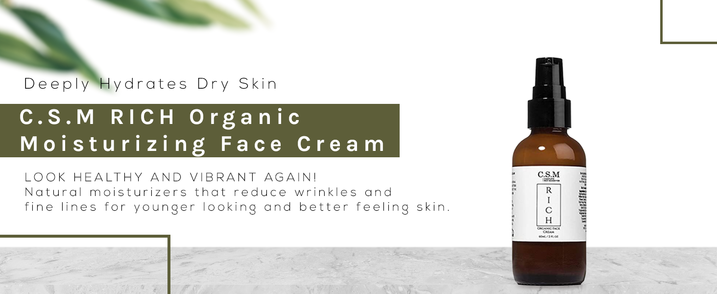 dry skin hydration, organic face cream, moisturizing face cream