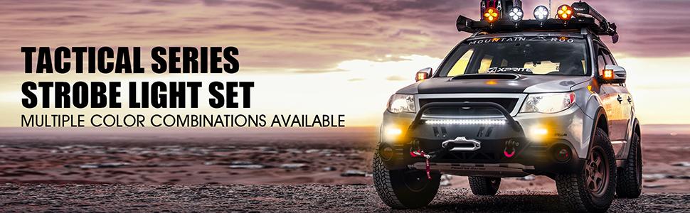  Super Bright Sync Feature Emergency Hazard Warning Strobe Lights Main Control Box Surface Mount