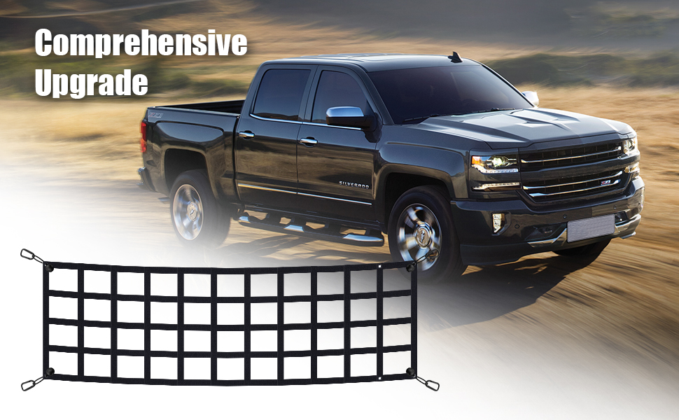 Tailgate Net for Most Mid Size Truck Cargo Net Compatible