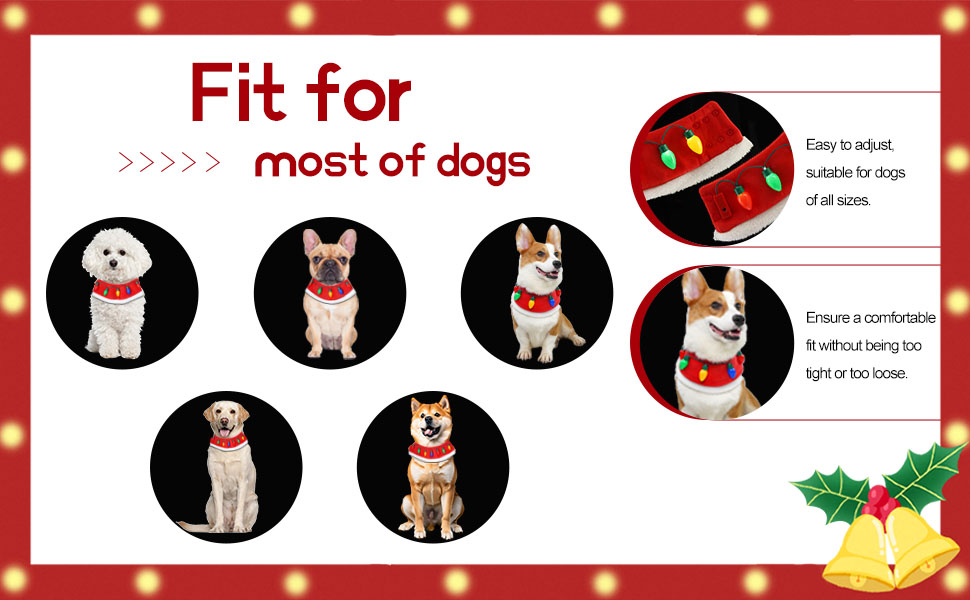 dog christmas bandana