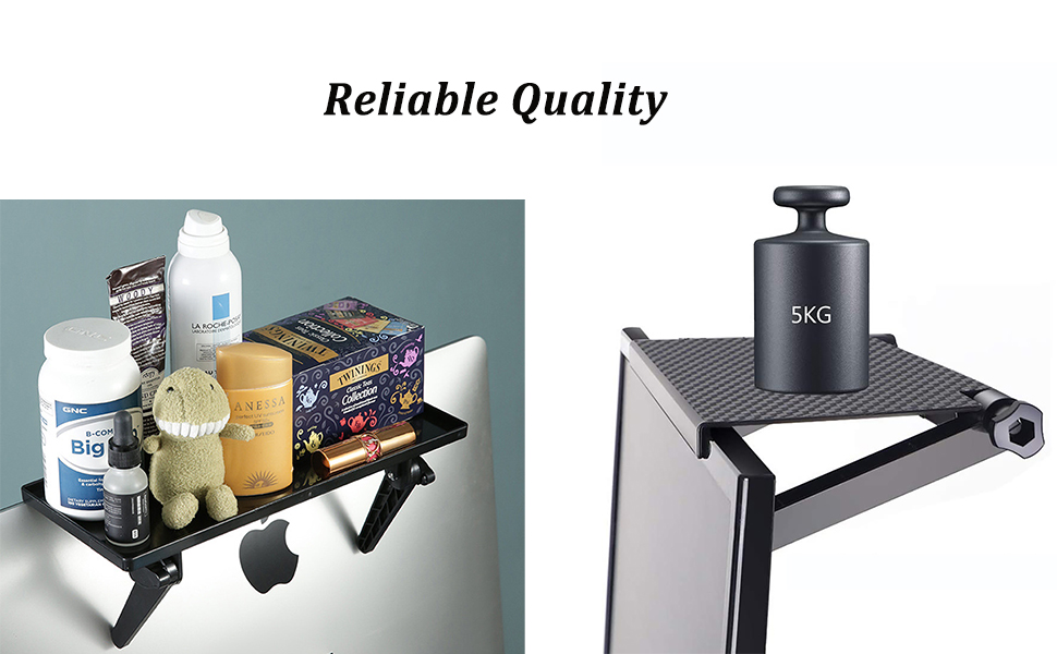 YINOVEEN 13'' TV Top Shelf, Adjustable Screen Top Mount