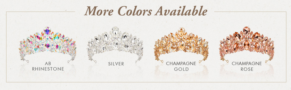 wedding crown for bride bridal tiara headpieces princess crown crystal multicolored gold silver