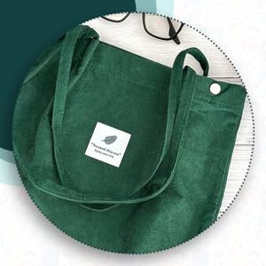 Korean Canvas Corduroy Tote Bag Casual Work Shoulder Handbags | Multi-Purpose Bag |Sturdy Canvas Bag with Large Capacity | Shopping Bag for Office, College & Daily Use 13 SPN-FOR1