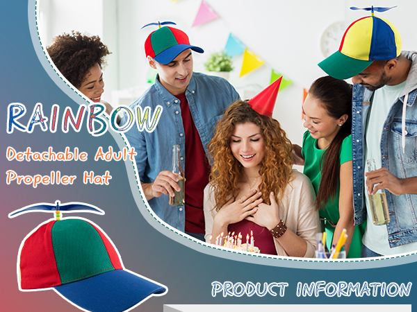 Detachable Adult Propeller Hat Baseball Cap