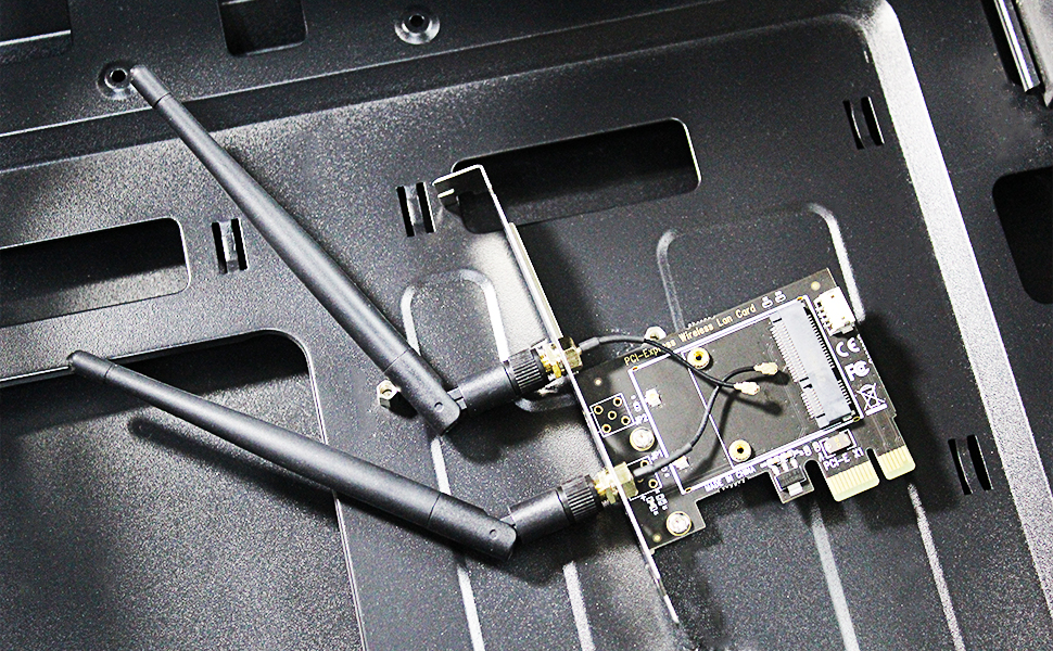 GLOTRENDS Mini PCIe to PCIe X1 Adapter for Half High Mini PCIe WiFi