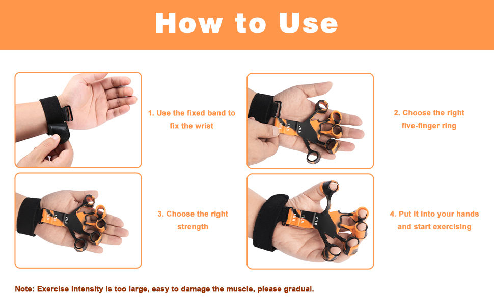 Gripster,Grip Trainer,Finger Strengthener，Hand Grip