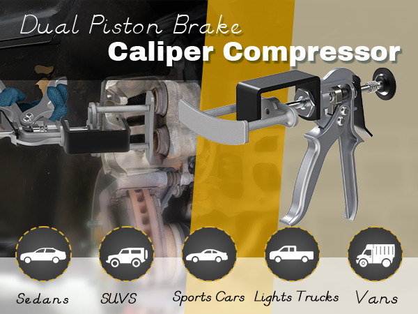 Amazon.com: Dual Piston Brake Caliper Compressor, 25750
