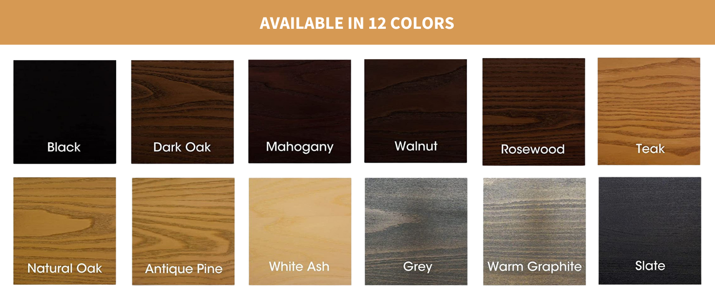 wood stain black dark oak mahogany walnut rosewood teak natural antique pine white ash grey slate 