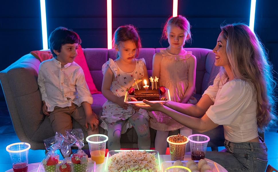 Glow Plates Glowing Party Plates Glow in the Dark