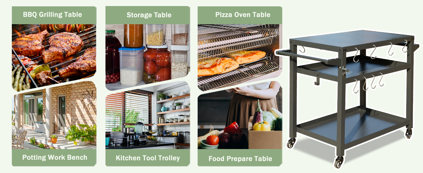 Multifunctional Grill Cart