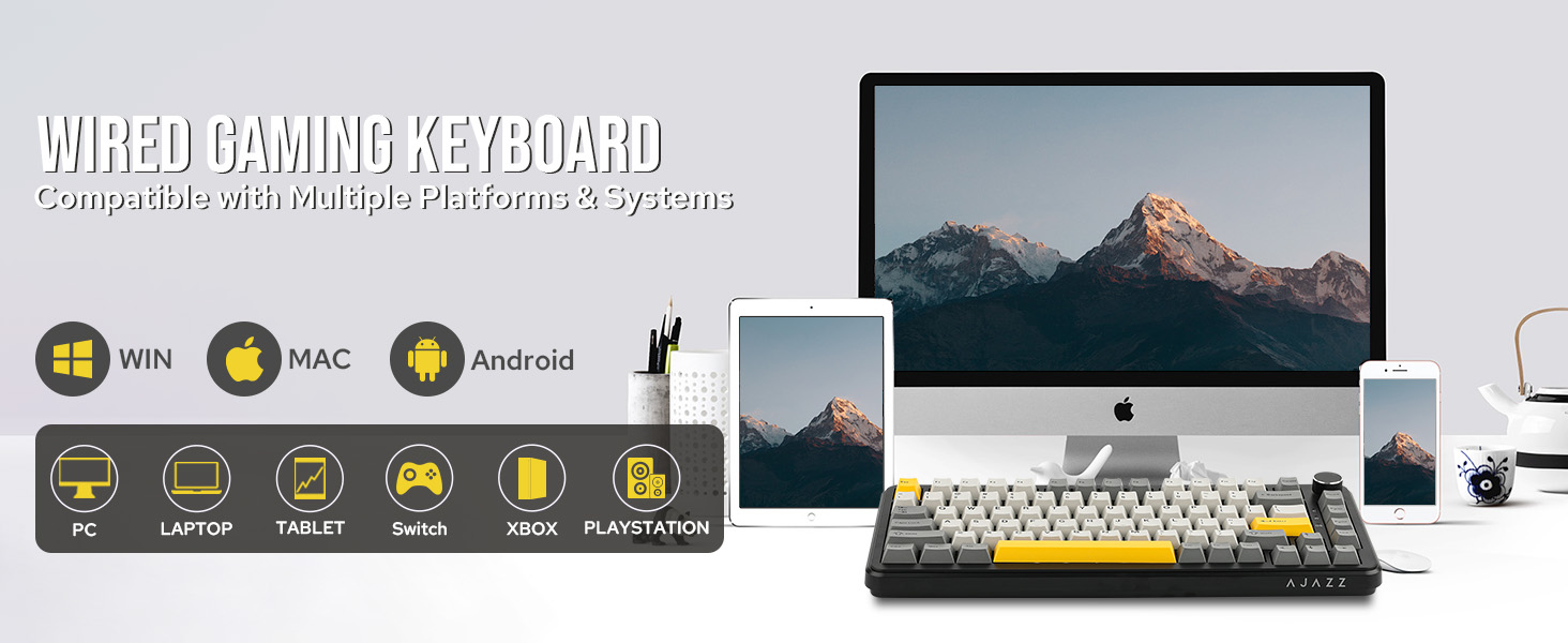 MechLands AJAZZ AK820 MAX HE Rapid Trigger Keyboard, Wired