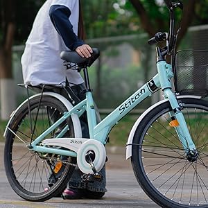 Amazon | STITCH 子供用自転車 24インチ カゴ リアキャリアー