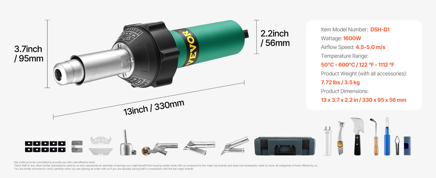 plastic hot air welder heating gun