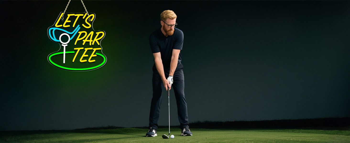 golf neon sign