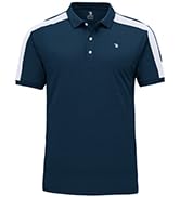BGOWATU Men's Polo Shirts Short Sleeve Quick Dry Performance Golf Tennis Shirt