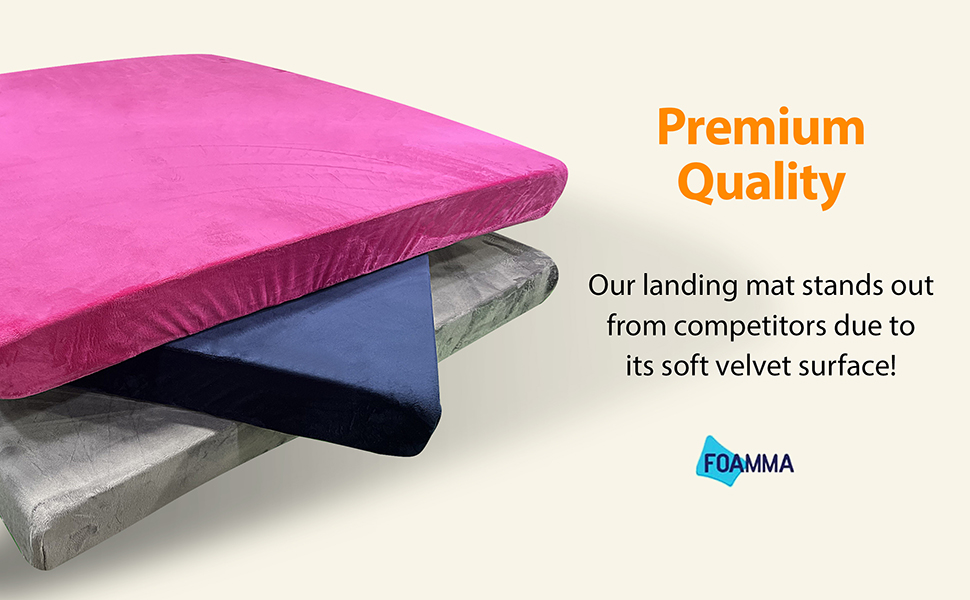 Foamma Soft Gymnastics Mat Velvet Landing Mat for Kids