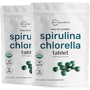 Spirulina and chlorella mix mini tablet 