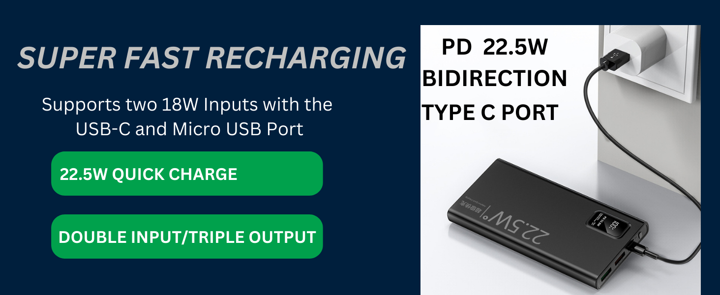 fast recharging power bank