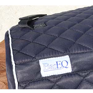 Image of the saddle pad from the top down