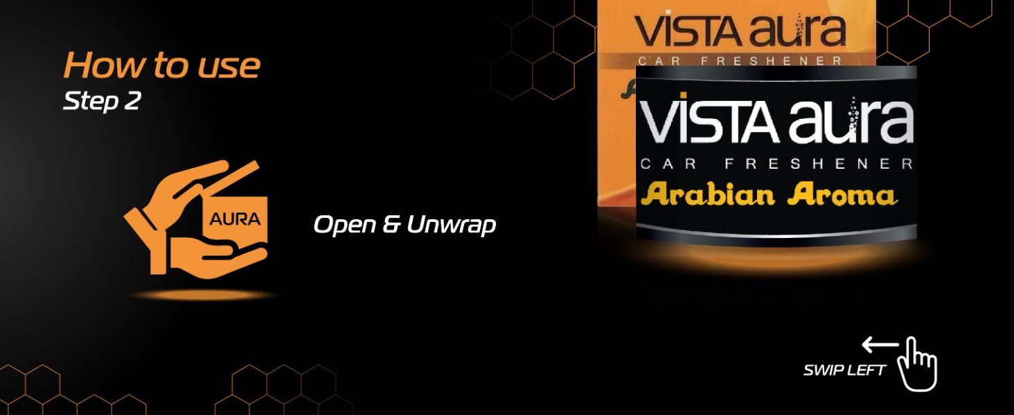 Vista Auto Care Arabian Aroma Car Freshener How to use step 2