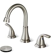 Cinwiny Widespread Bathroom Sink Faucet Deck Mounted 3 Hole 8 inch Bathroom Vanity Faucet 2 Handl...