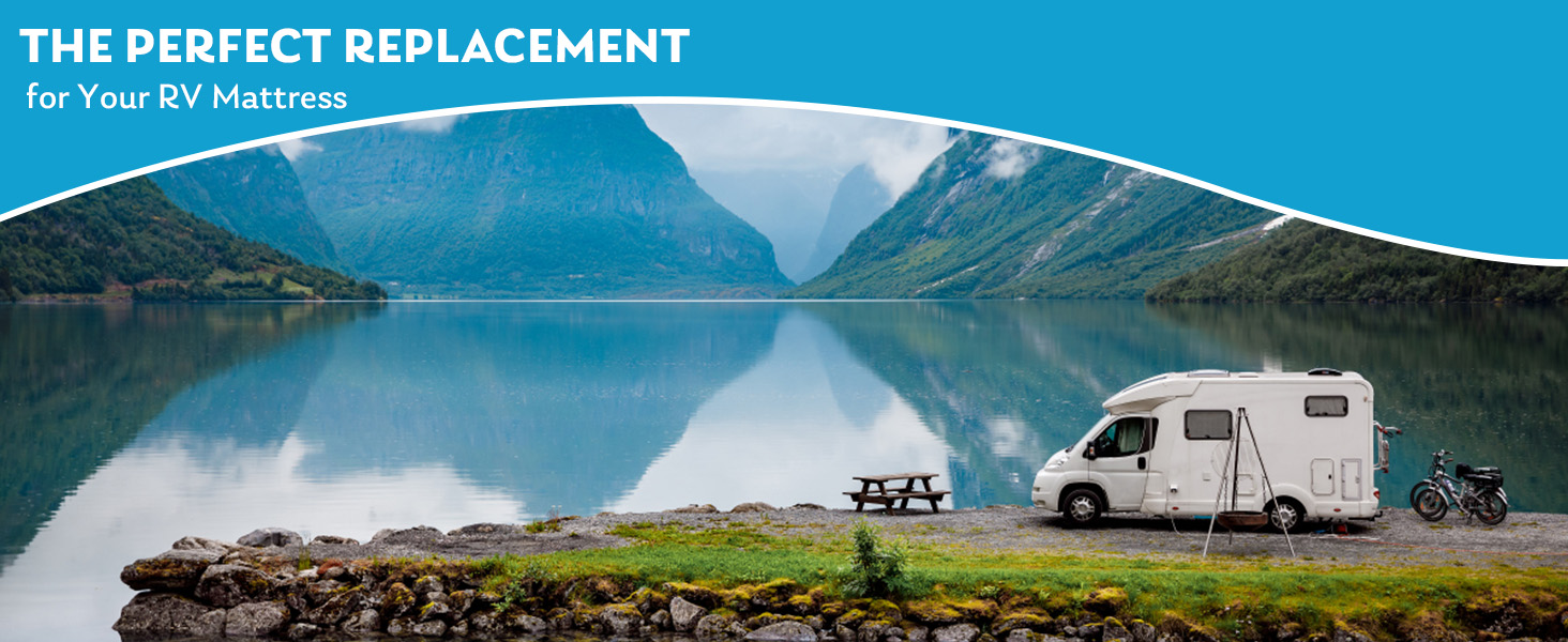 wOodit RV Mattress 8/10 Short Queen, Cooling Gel Memory