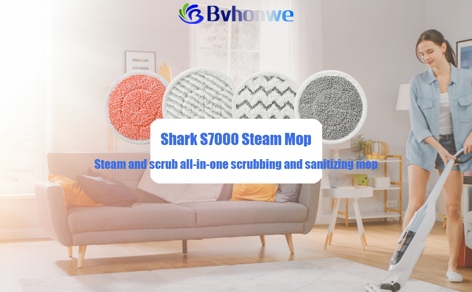 12 Pack Upgraded S7001 Pads Replacement Steam Mop Pads for