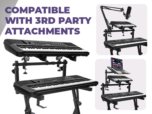 Amazon.com: Liquid Stands 2 Tier Keyboard Stand Attachment