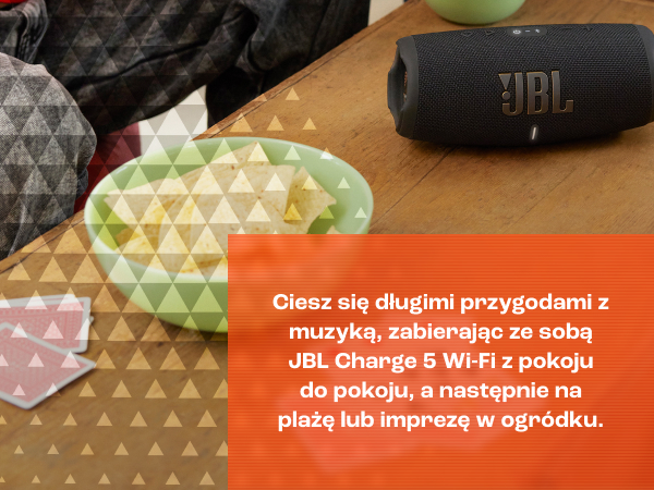 【親木】JBL Charge 5 JBL Charge 5 Wi-Fi | Przenośny głośnik Wi-Fi i Bluetooth