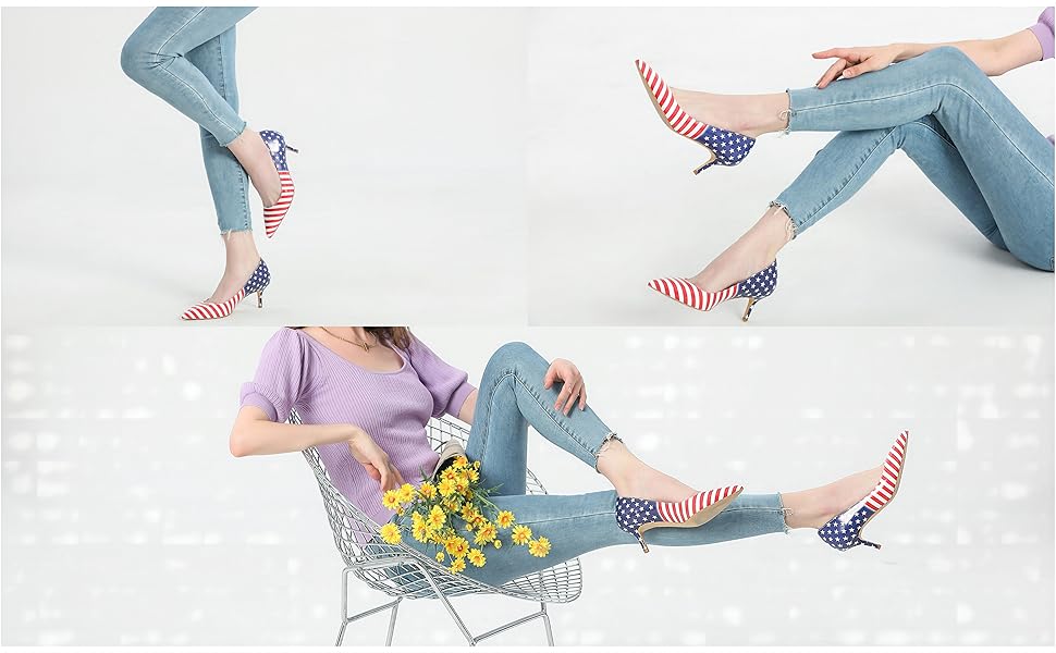 Amazon.com | Women's High Heels/Black White Music Note