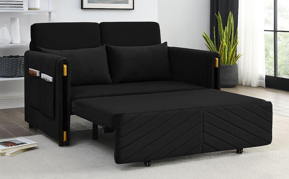 CALABASH Sofa Bed, Pull Out Couch Bed Sleeper Sofa,54