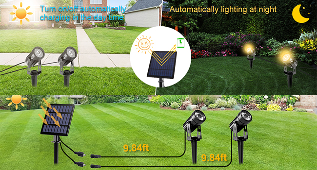 Garden Solar Spot Lights Outdoor