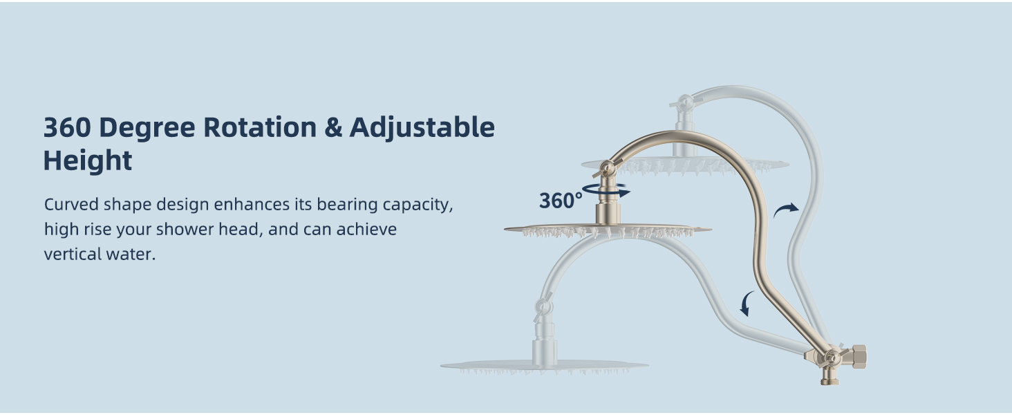 shower arm extension